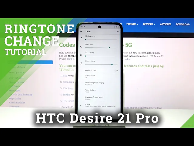 Video thumbnail for How to Change Ringtone on HTC Desire 21 Pro – Ringtone List