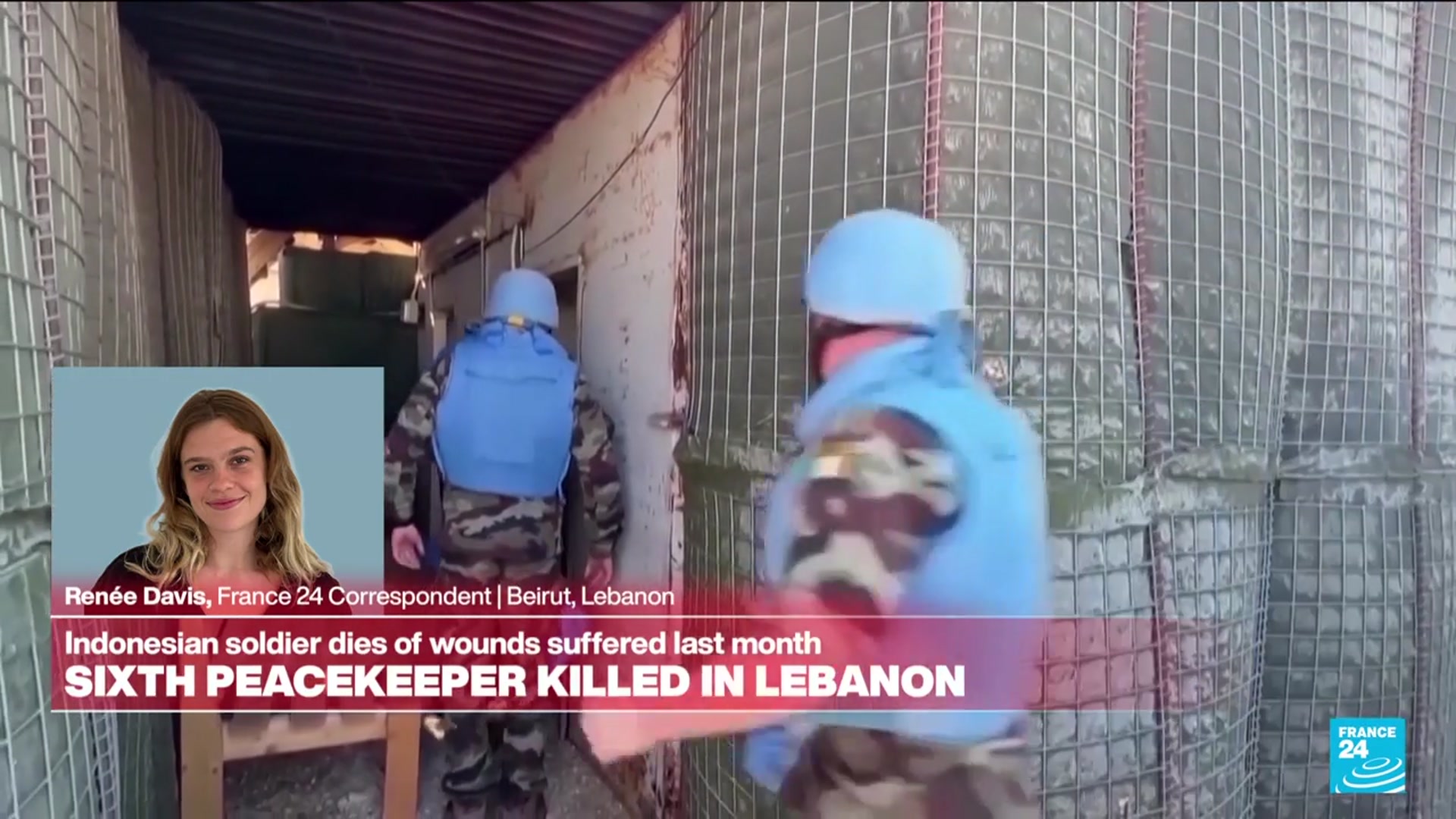 Video thumbnail for UN peacekeeper dies of wounds suffered in Lebanon