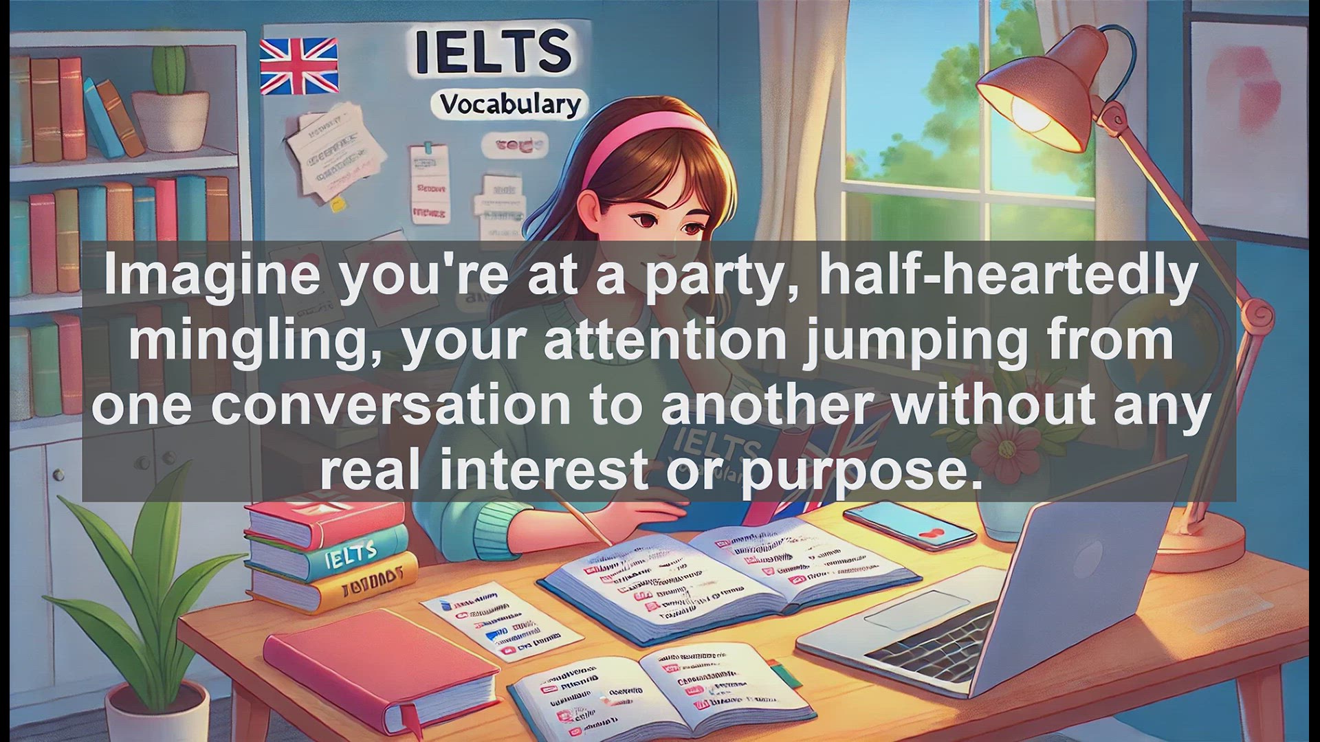 'Video thumbnail for 5000 Must Know IELTS 8.0 Vocabulary - Desultory: The Word for Aimless Actions and Scattered Thoughts'