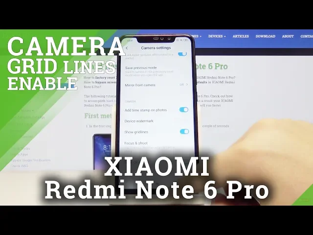 Video thumbnail for Camera Grid Lines Xiaomi Redmi Note 6 Pro