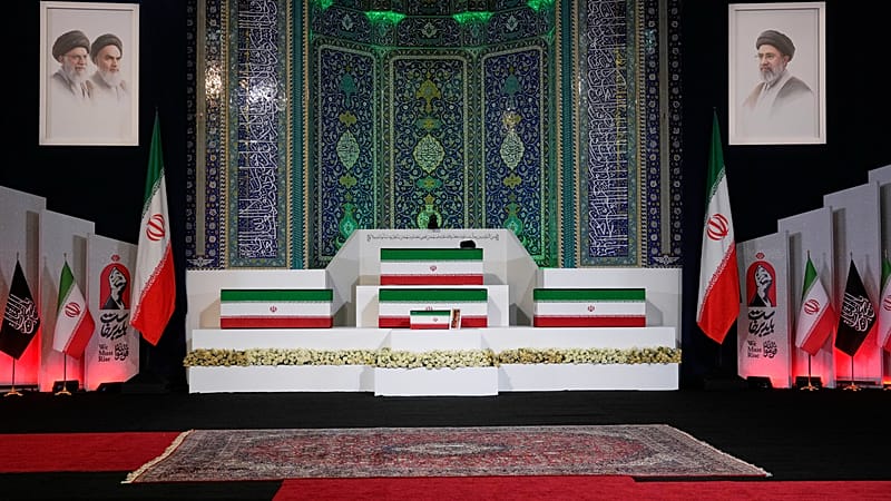 Video thumbnail for Iran's slain supreme leader lying in state in Tehran head of funeral events