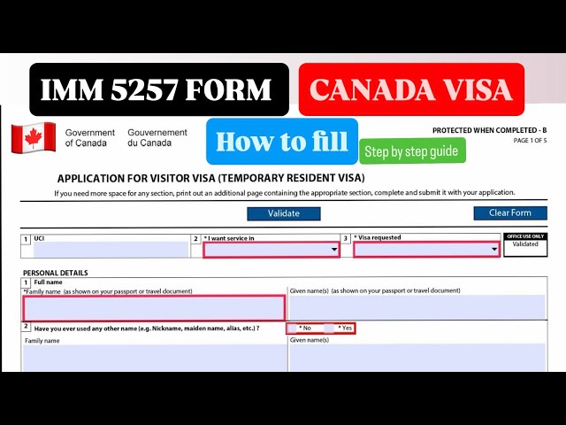 Video thumbnail for How to fill Canada Temporary Resident Visa Form IMM5257| Step by Step tutorial 🇨🇦