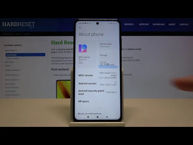 Video thumbnail for How to Check Device Specification in XIAOMI Poco X3 – Find Phone Info