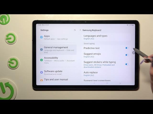Video thumbnail for How to Turn On Predictive Text on SAMSUNG Galaxy Tab S9 FE