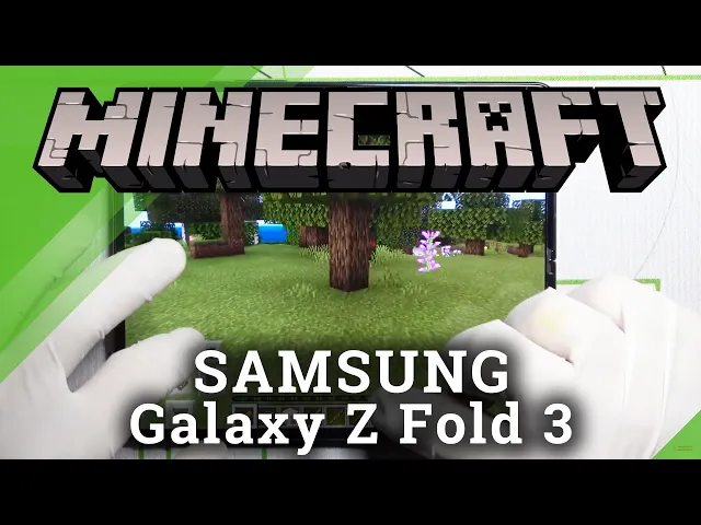 Video thumbnail for Minecraft Mobile on Samsung Galaxy Z Fold 3 5G - Game Test