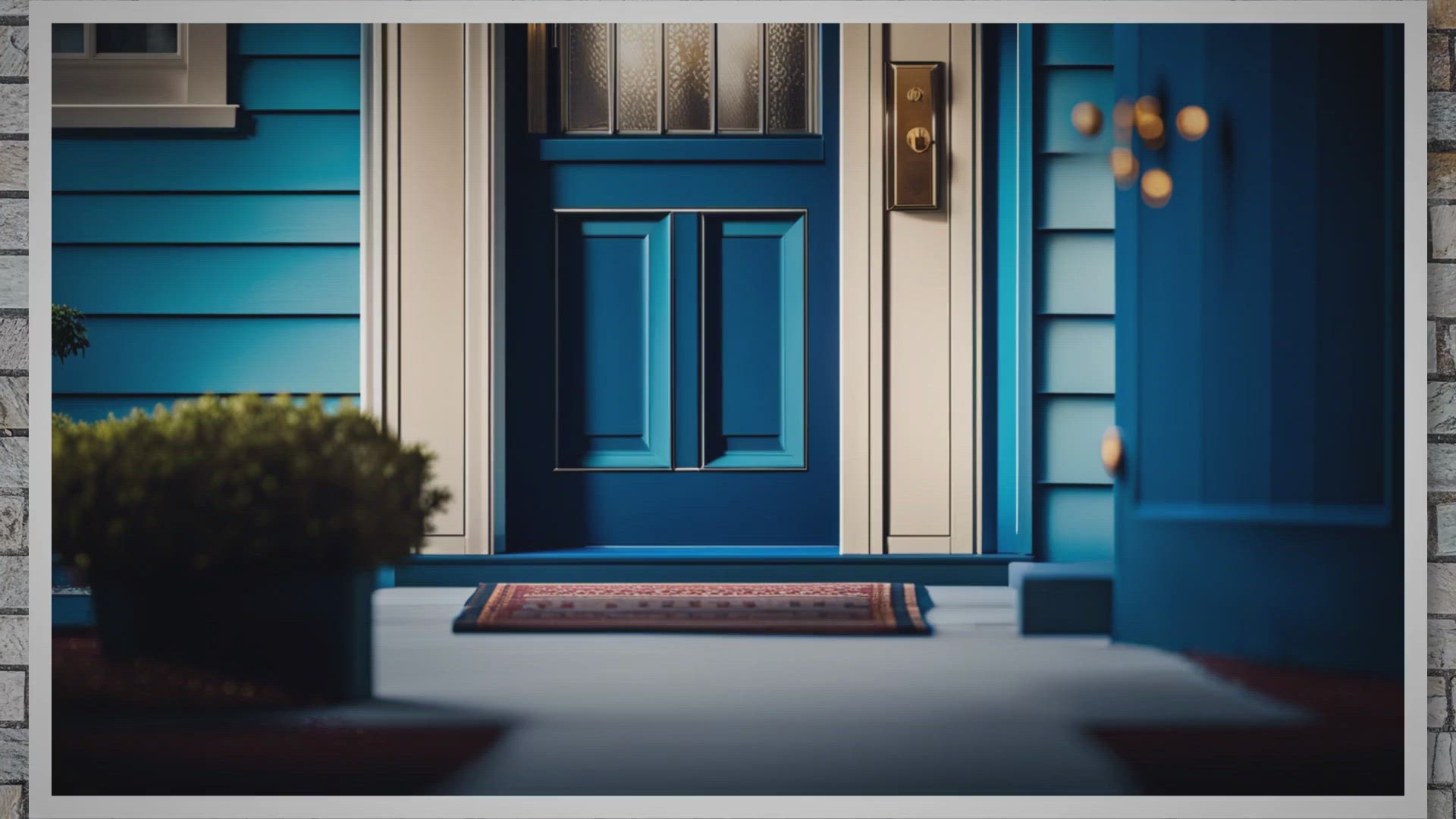 'Video thumbnail for 10 Creative Front Door Colors for a Blue House: Making a Bold Statement'