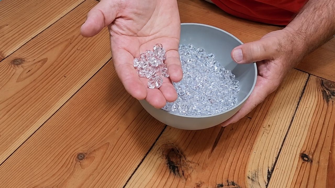 Video thumbnail for The Brilliant Reason He Pours Rock Gems On His Kitchen Table