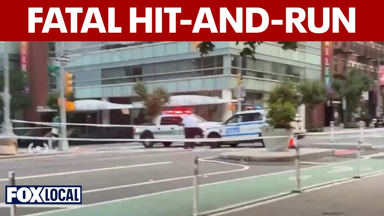 Video thumbnail for USPS truck involved in fatal hit-and-run in Hell's Kitchen, sources say