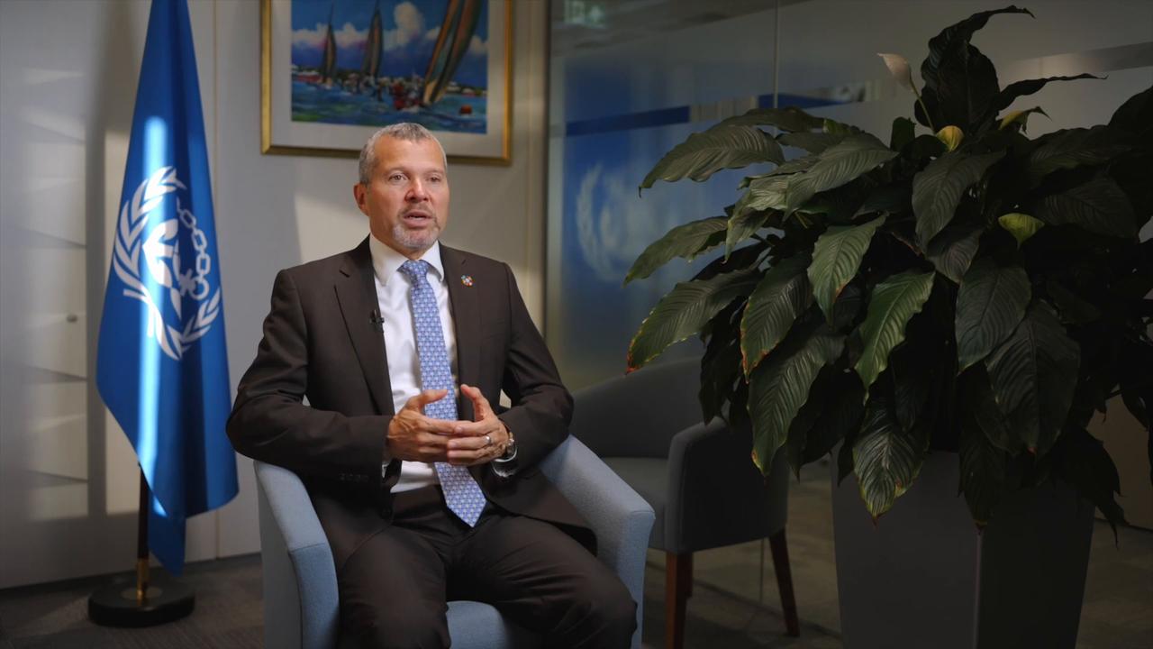 Video thumbnail for United Kingdom: IMO Chief Urges Ships to Avoid Hormuz in London.