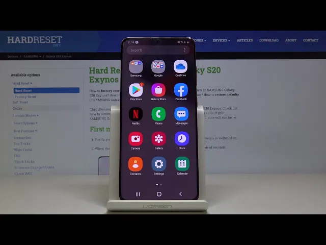 Video thumbnail for How to make your Samsung Galaxy S20 battery percentage visible?
