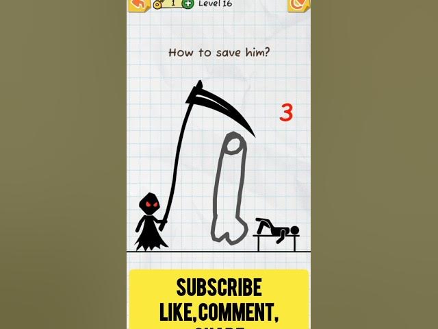 Video thumbnail for 😜 😜 Funny drawing gameplay, draw to save #trending #funny #shorts #gaming