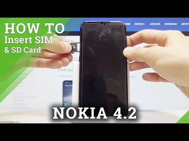 Video thumbnail for How to Insert Nano SIM & Micro SD Card in NOKIA 4.2 – SIM & SD Installation