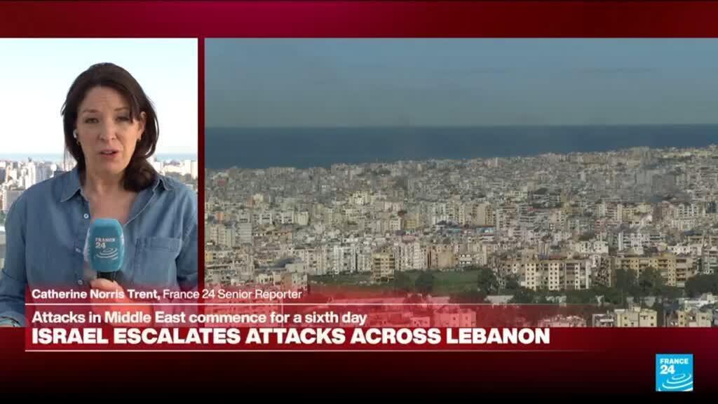 Video thumbnail for On the ground: Israel escalates attacks across Lebanon