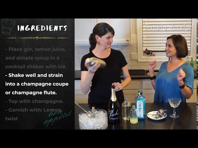 Video thumbnail for How to Make a French '75 - Simply Jocelyn Cocktails