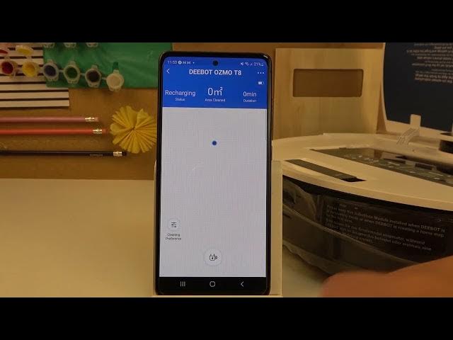 Video thumbnail for How to Move ECOVACS DEEBOT OZMO T8 Back to Charging Station - Ecovacs App Vacuum Robot Charging