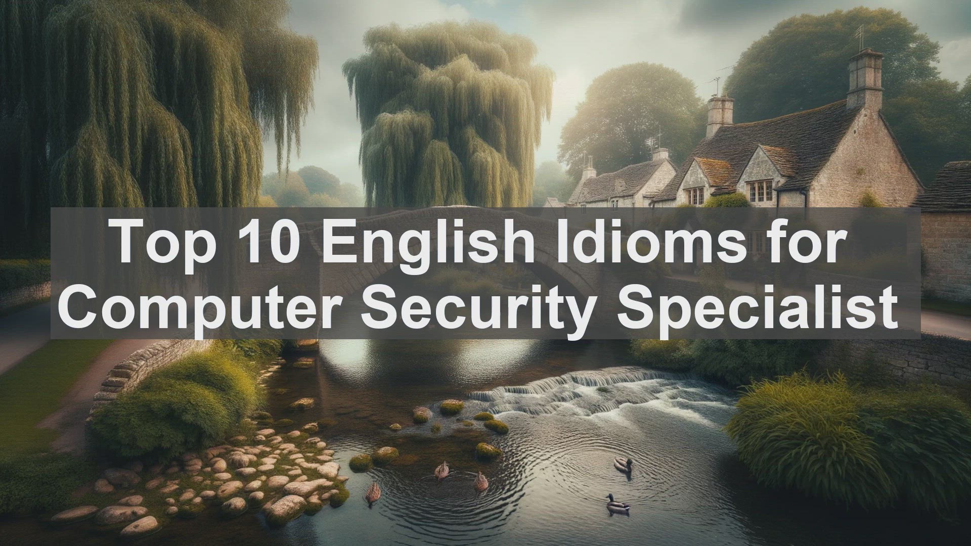 'Video thumbnail for Top 10 English Idioms for Computer Security Specialist'