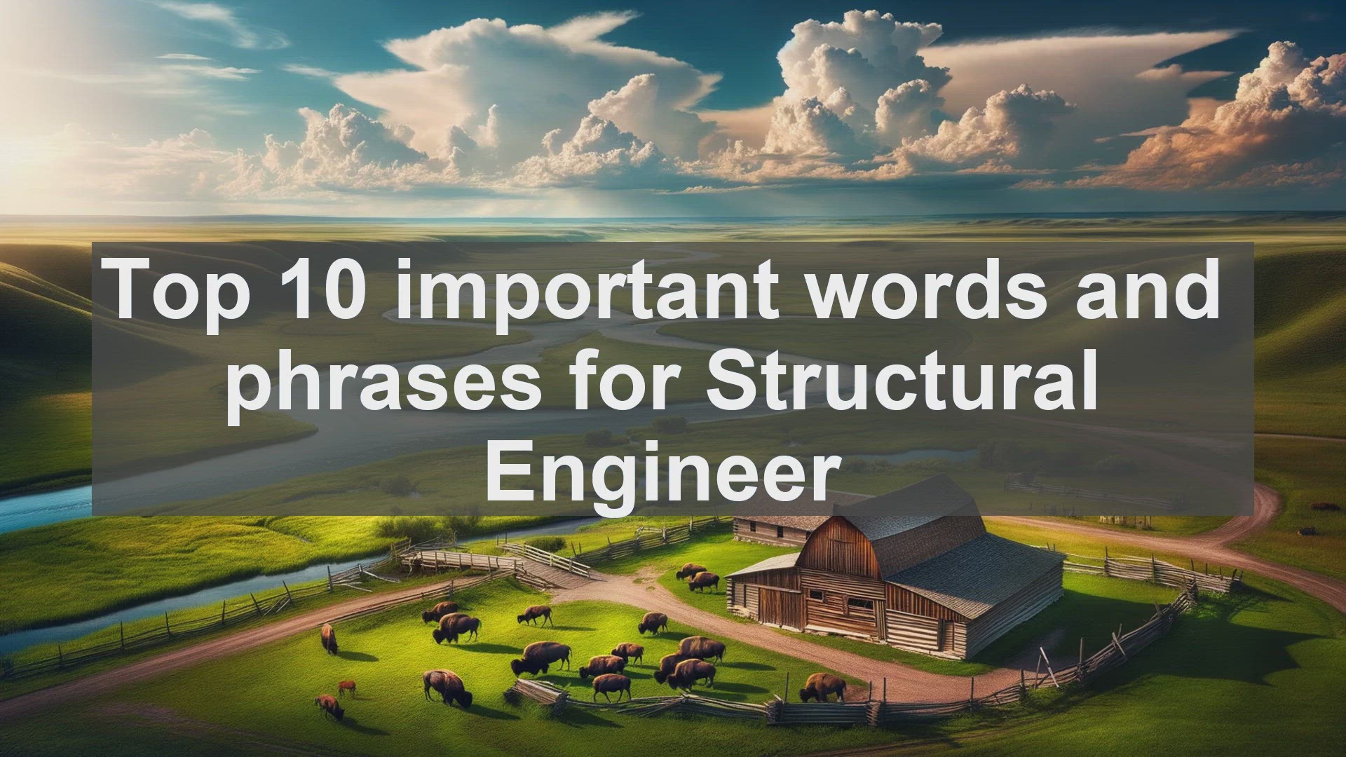 'Video thumbnail for Top 10 important words and phrases for Structural Engineer'