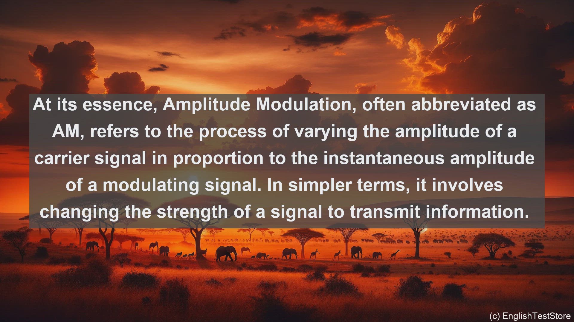 'Video thumbnail for Amplitude modulation in science  definition and examples'