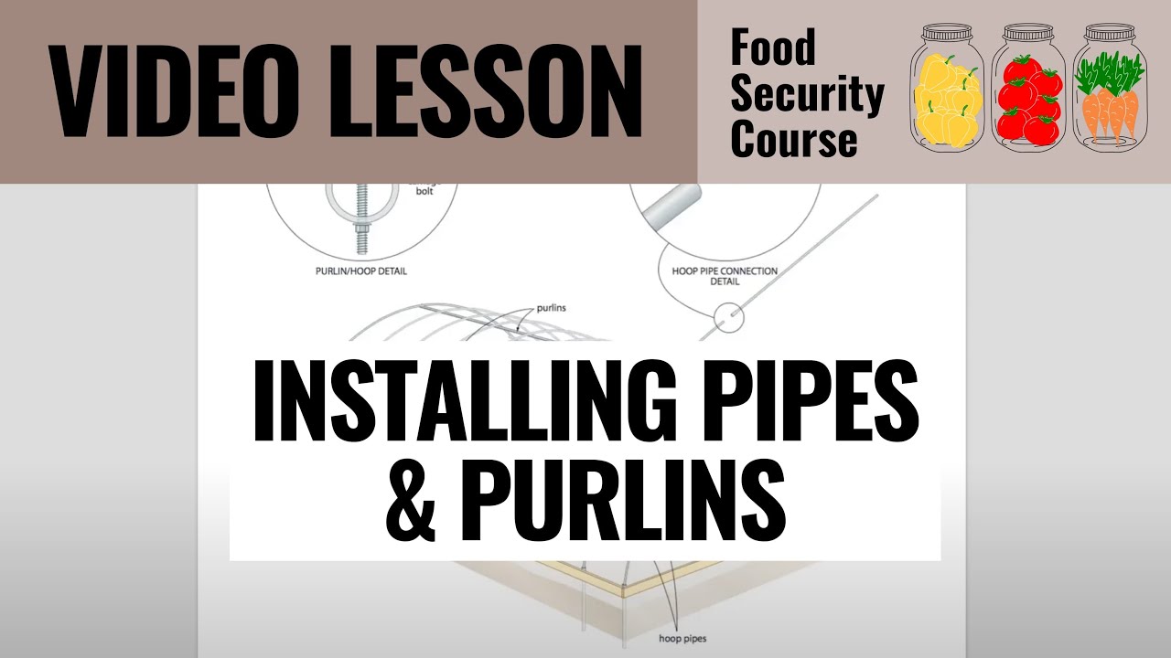 Video thumbnail for VIDEO   INSTALLING PIPES & PURLINS
