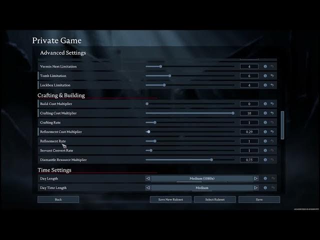 Video thumbnail for V Rising - Advanced Server Settings Explained