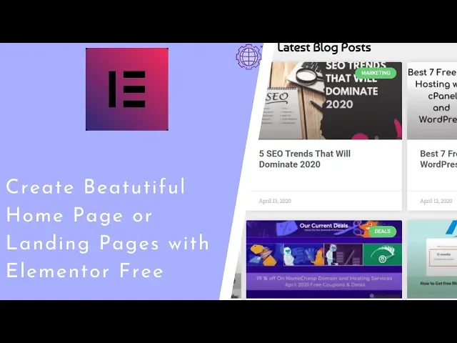 Video thumbnail for How To Create A Beautiful Home Page With Elementor?