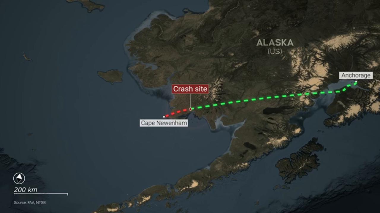 Video thumbnail for US: MOTION GRAPHIC - Charter plane crash in US state of Alaska claims all 8 lives on board: Report.
