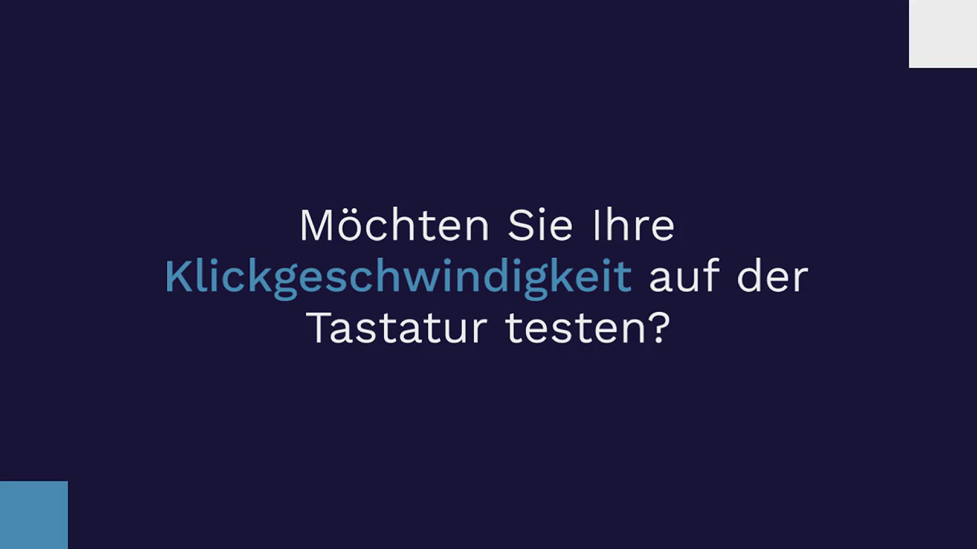 Video thumbnail for Tastatur-Klick-Test | Klicks pro Sekunde CPS