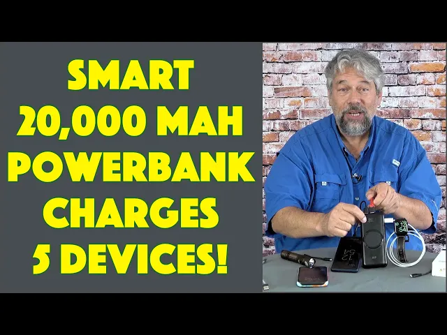 Video thumbnail for Monoprice 20,000mAh 5-Port Power Bank with Wireless Qi Charging -- REVIEW