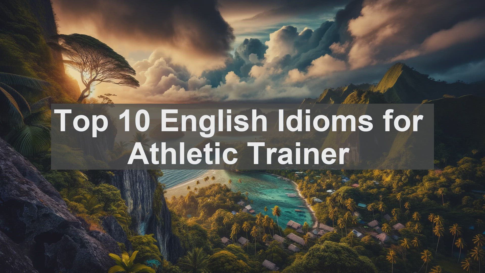 'Video thumbnail for Top 10 English Idioms for Athletic Trainer'