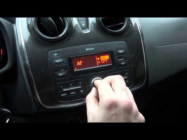 Video thumbnail for How to Enter RDS Settings in Dacia Sandero ( 2011 - 2020) - Enable or Disable Radio Features