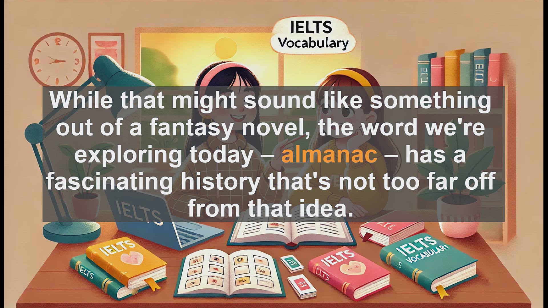 'Video thumbnail for 5000 Must Know IELTS 8.0 Vocabulary - Almanac: More Than Just a Calendar'