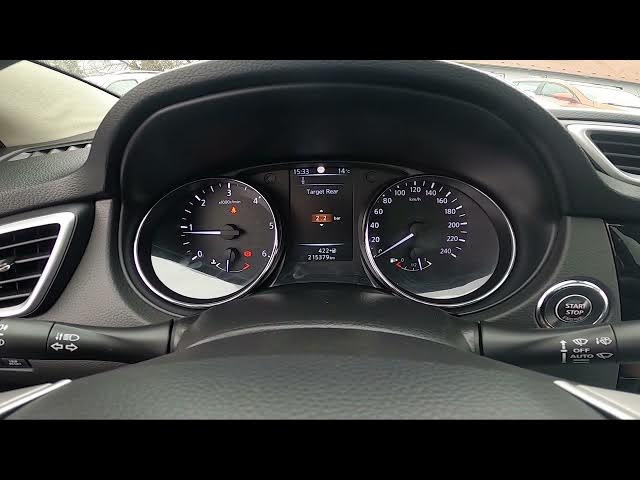 Video thumbnail for How to Target Tyre Pressure in Nissan Qashqai II ( 2014 – 2021 ) | Set Tyre Pressure Indicator