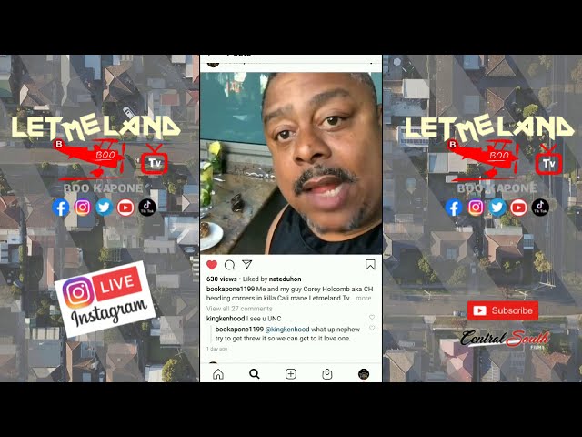 Video thumbnail for Let me land TV IG Live Boo Kapone Speaking on promoting his new movie the bad boxer