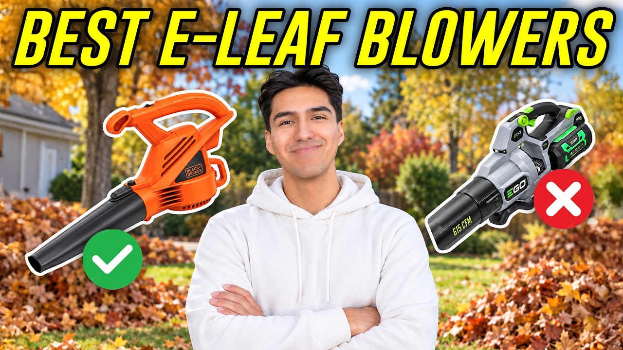Video thumbnail for 7 Best Electric Leaf Blowers In 2026 (Lowe's and Amazon Deals)