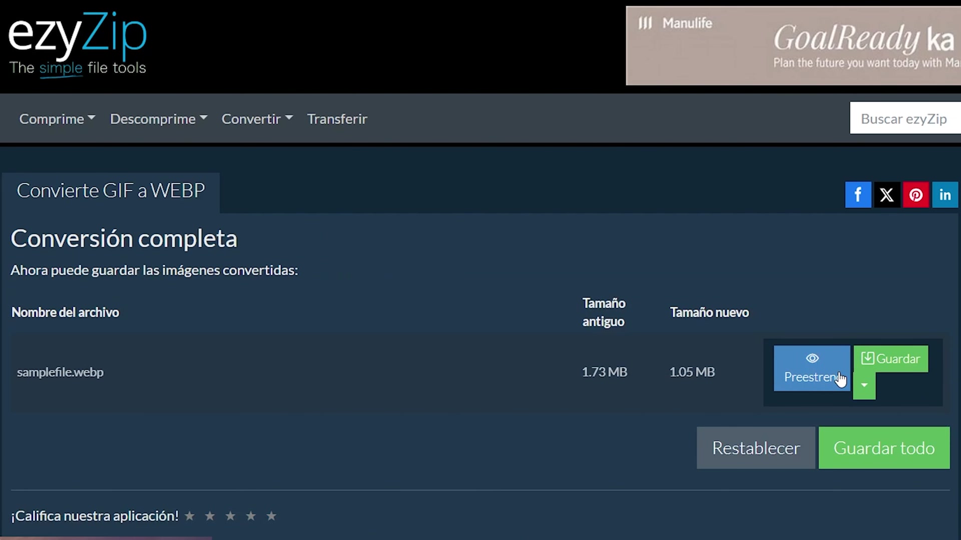 Video thumbnail for 🖼️ Cómo Convertir GIF a WEBP en Línea Gratis | No Se Requiere Instalación de Software