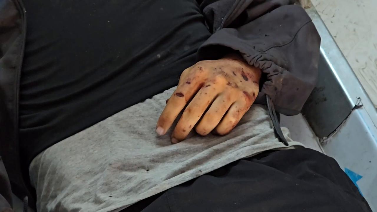 Video thumbnail for Palestinian killed in Israeli drone strike on central Gaza camp.