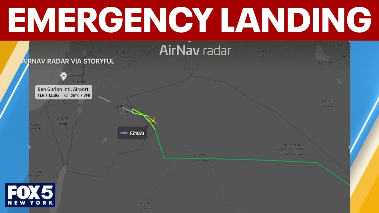 Video thumbnail for Israel-bound flight makes emergency landing in Saudi Arabia after cockpit fight