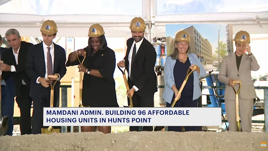 Video thumbnail for Mamdani administration, DOE Fund break ground on 96 affordable housing units in Hunts Point