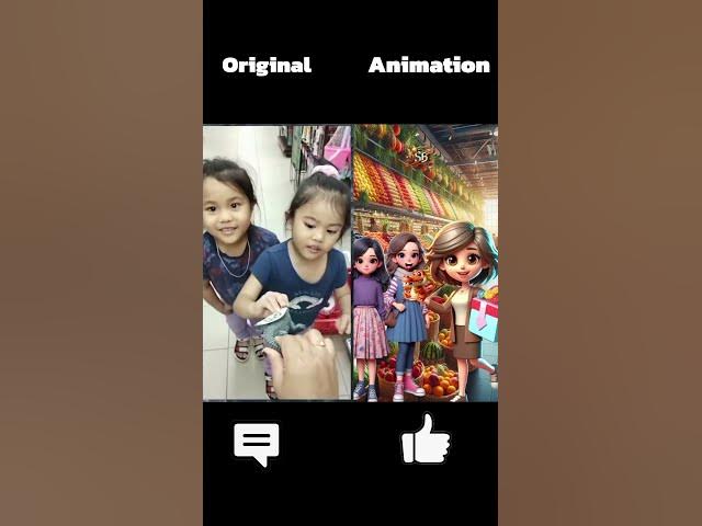 Video thumbnail for Original VS Animation Bunyi buaya ? #shorts #animation #buaya