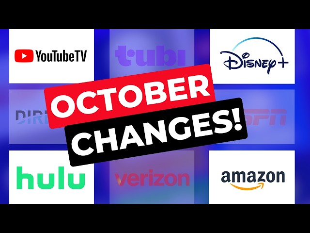 Video thumbnail for Big Streaming TV Changes for October 2025!