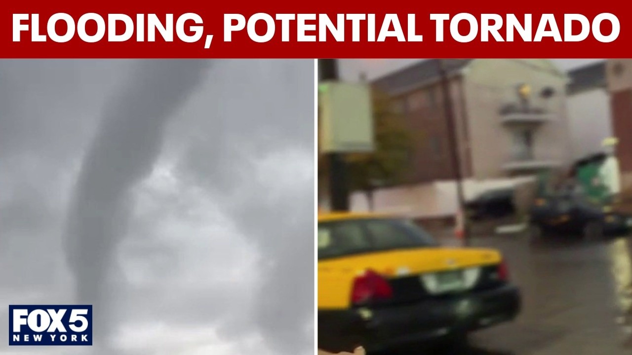 Video thumbnail for Flooding in NJ, potential tornado on Long Island