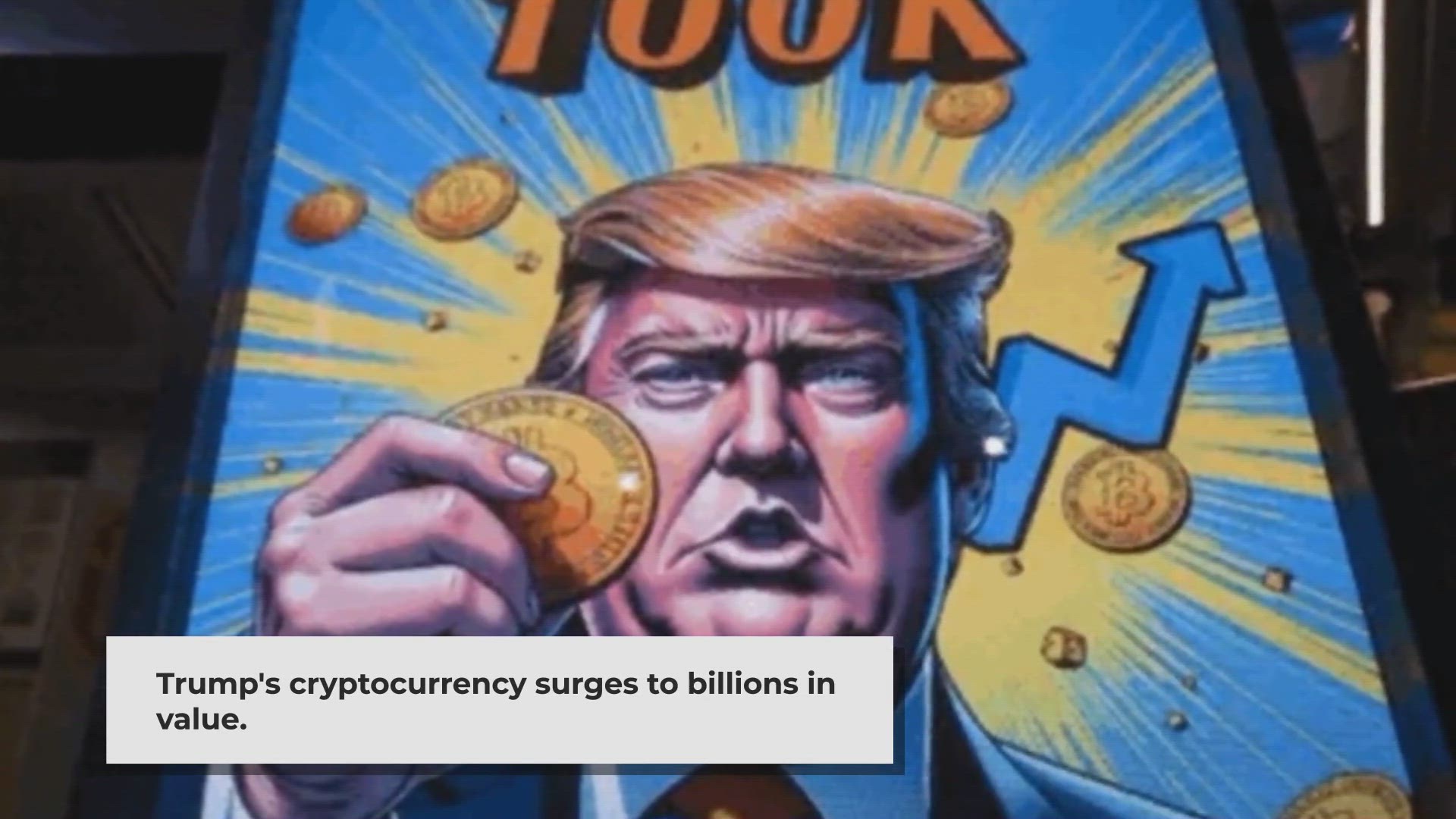 'Video thumbnail for Trump launches meme coin, $TRump days before return to White House'