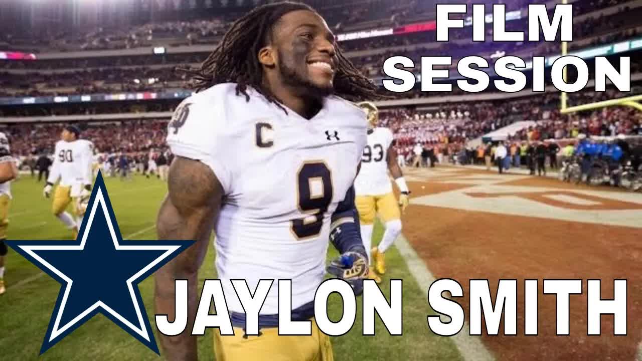 Video thumbnail for law nation sports: jaylon smith film session: cowboys linebacker analysis & college highlights
