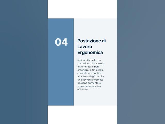 Video thumbnail for 5 Suggerimenti Essenziali per Lavorare in Modo Efficiente! 🚀 | Migliora la Tua Produttività