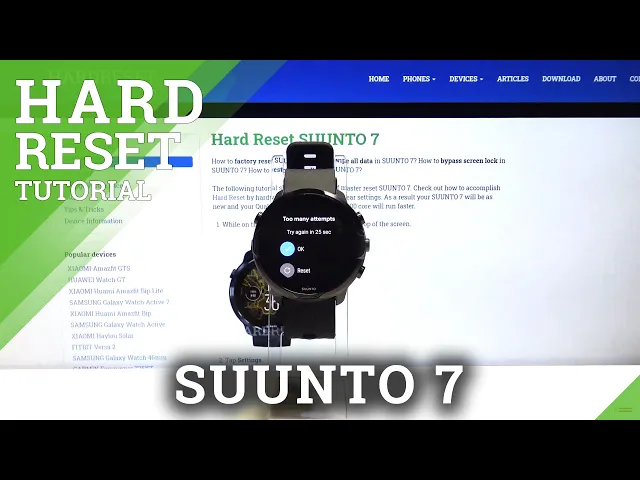 Video thumbnail for Hard Reset SUUNTO 7 – Wipe Data / Bypass Screen Lock