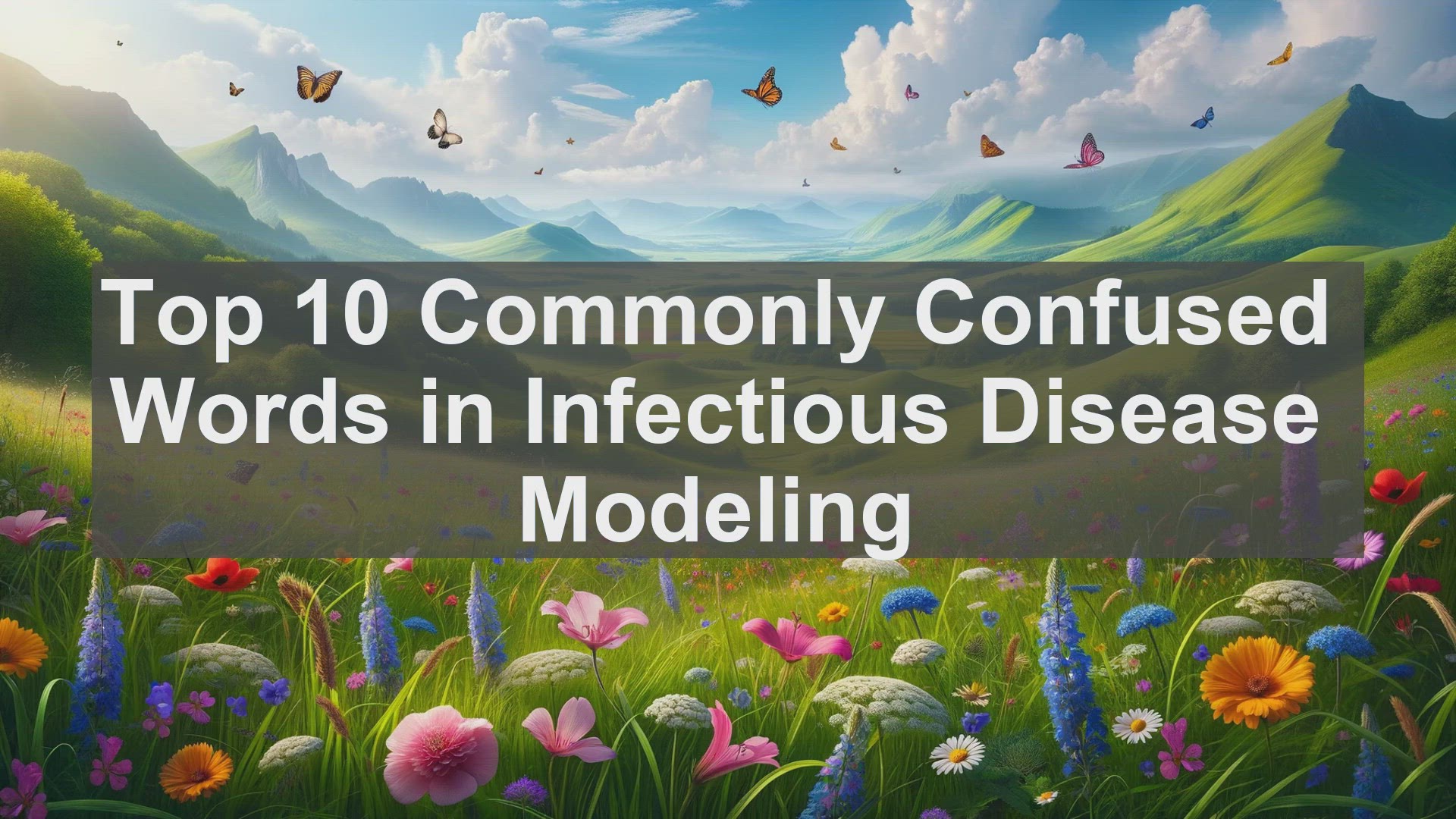 'Video thumbnail for Top 10 Commonly Confused Words in Infectious Disease Modeling'