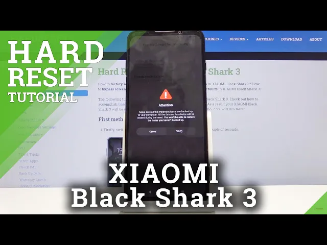 Video thumbnail for How to Factory Reset XIAOMI Black Shark 3 – Hard Reset via Settings