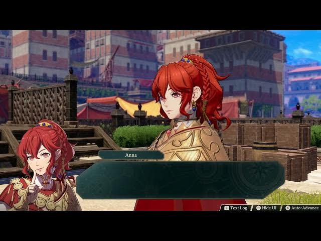Video thumbnail for Fire Emblem: Fortune's Weave - P 1 Cai's Path Ch 5: Anna Congrats Ribeira Winds On The Win Cutscene