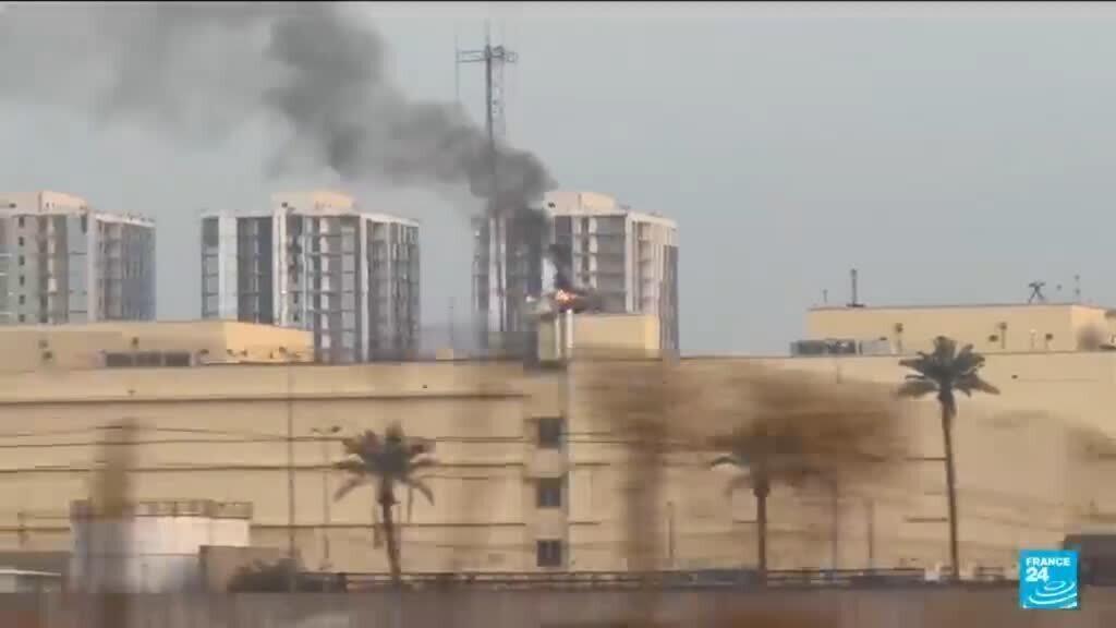 Video thumbnail for Iraq: US embassy complex in Baghdad hit by a drone strike