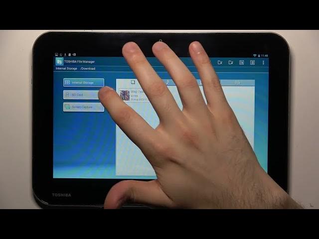 Video thumbnail for How to Move Files from Internal Storage to SD Card on TOSHIBA AT10-A